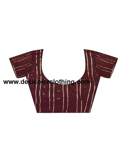 Peach Chanderi Printed Ready To Wear