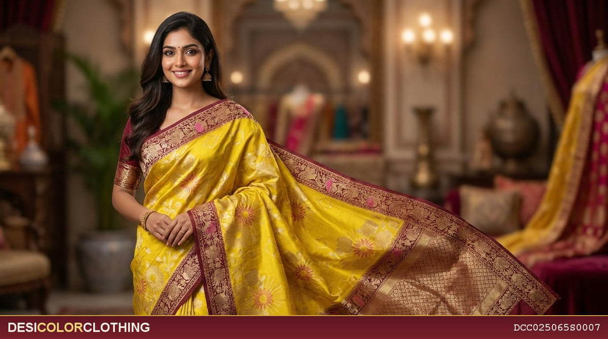 Product Image - Elegant Banarasi Soft Georgette Fancy Sarees - 1