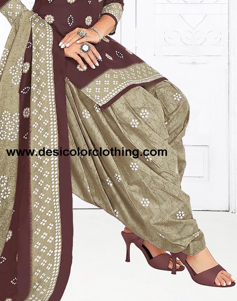 Printed Unstitched Salwar Suit Material