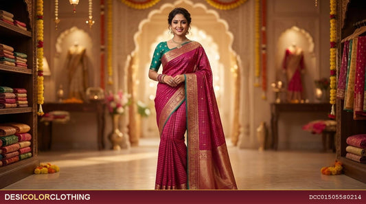 Product Image - Elegant Check Sarees for Every Occasion - 1