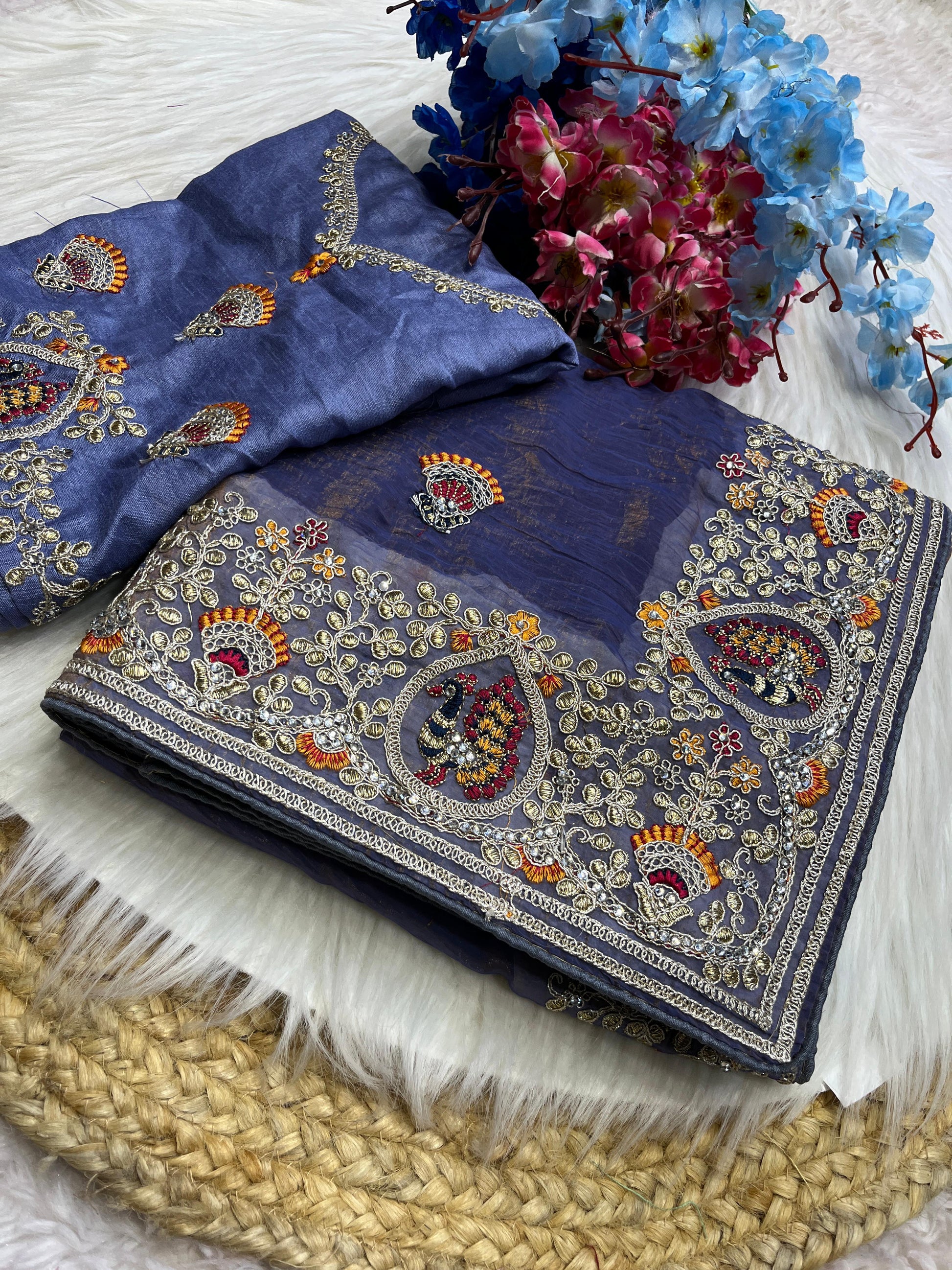 Product Image - Exquisite Designer Saree in Srivalli Silk