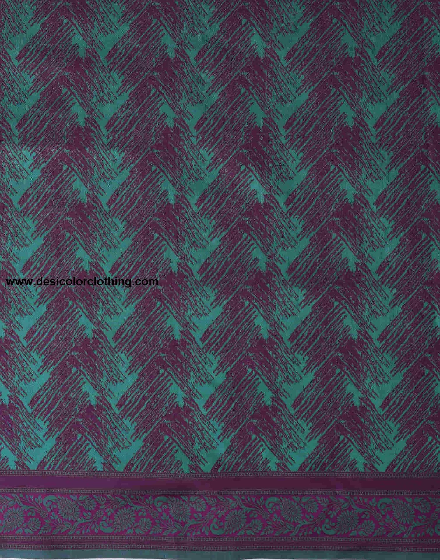 Teal Green Silk Woven Banarasi Saree