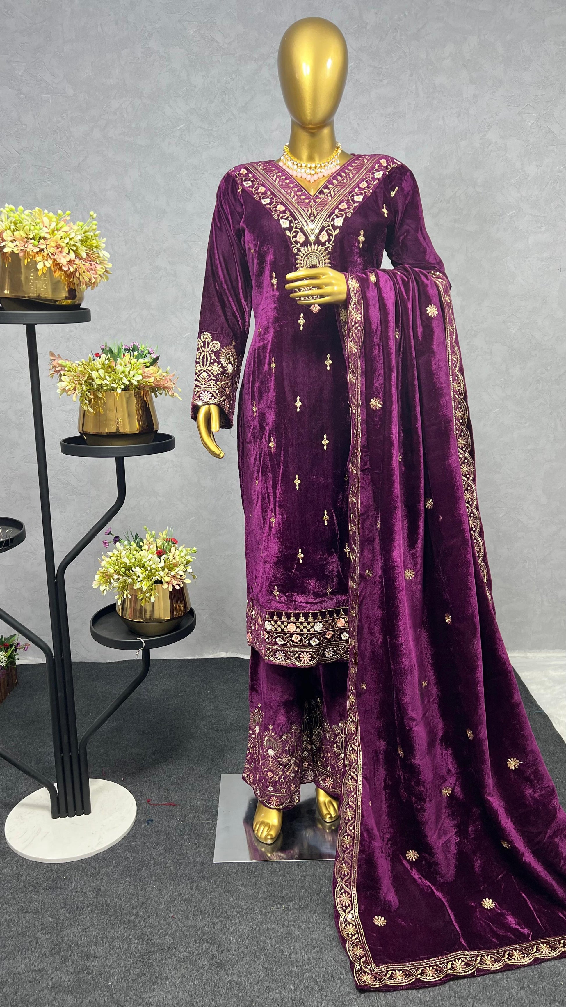 Product Image - 3 Piece Stylish Kurti Dupatta with Beautiful Palazzo