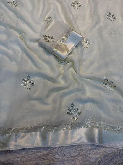 Product Image - Designer Georgette Saree with Elegant Embroidery