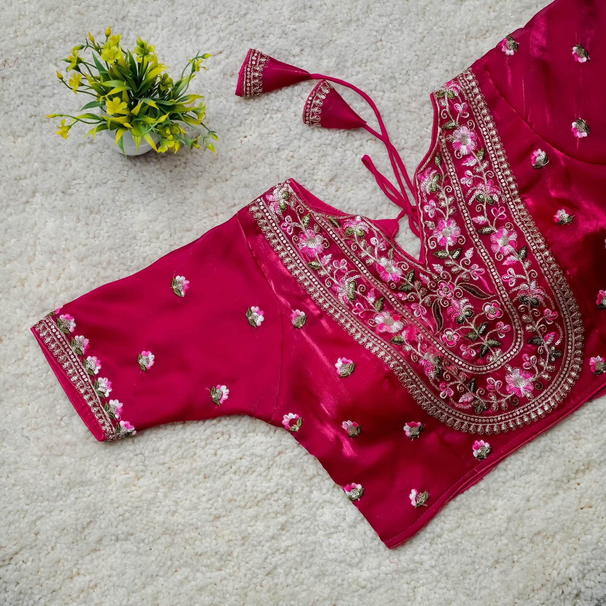 Product Image - Designer Festival Wear Embroidered Blouse