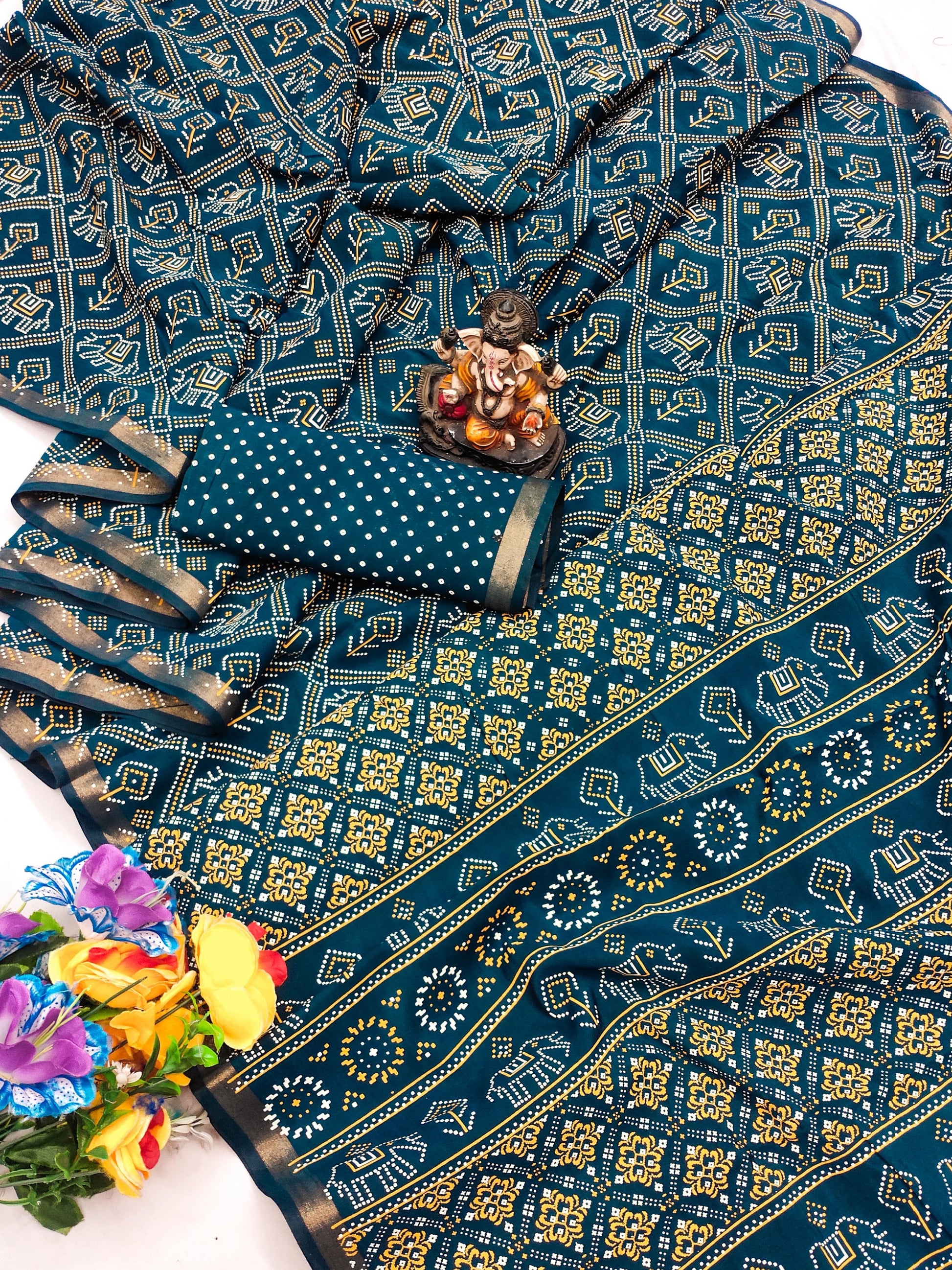 Product Image - Designer Georgette Saree - Premium Boutique Collection