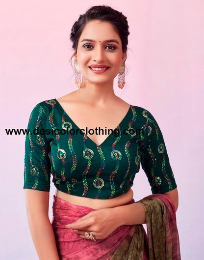 Pink Chiffon Printed Ready to Wear Saree