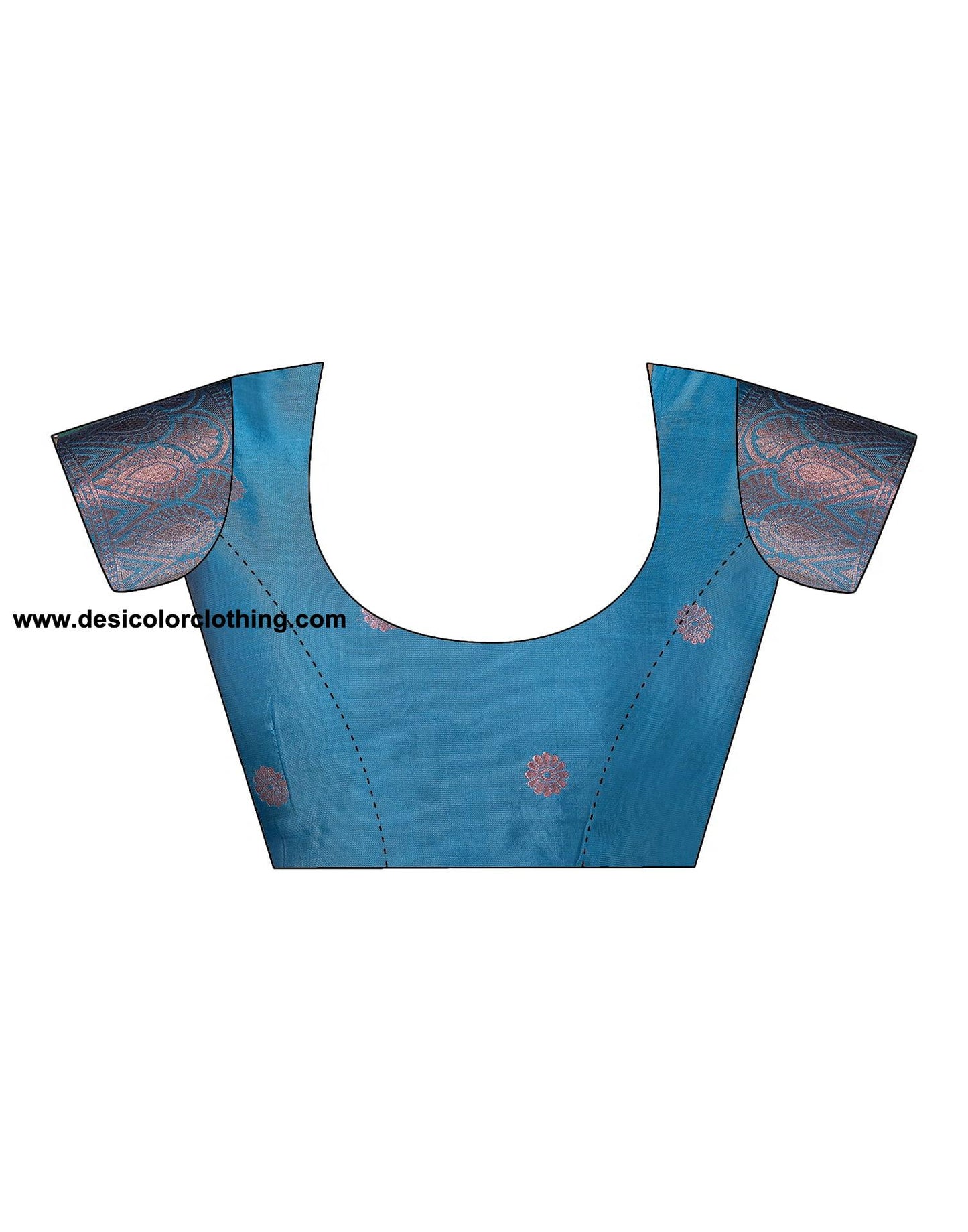 Blue Banarasi Silk Woven Saree