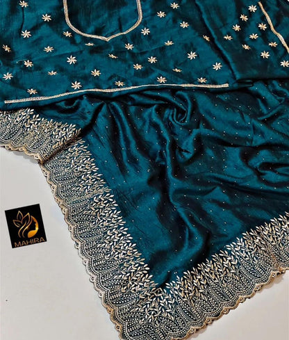 Product Image - Designer saree for wedding or party wear full trending - 1