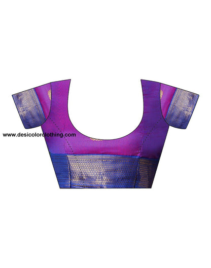 Pink Kanjivaram Silk Woven Saree