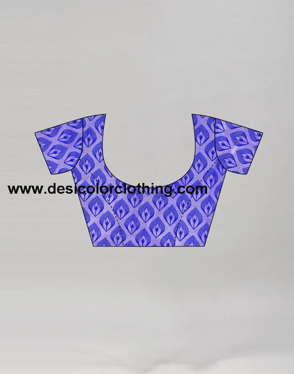 Royal Blue Silk Printed Saree | 1932S454