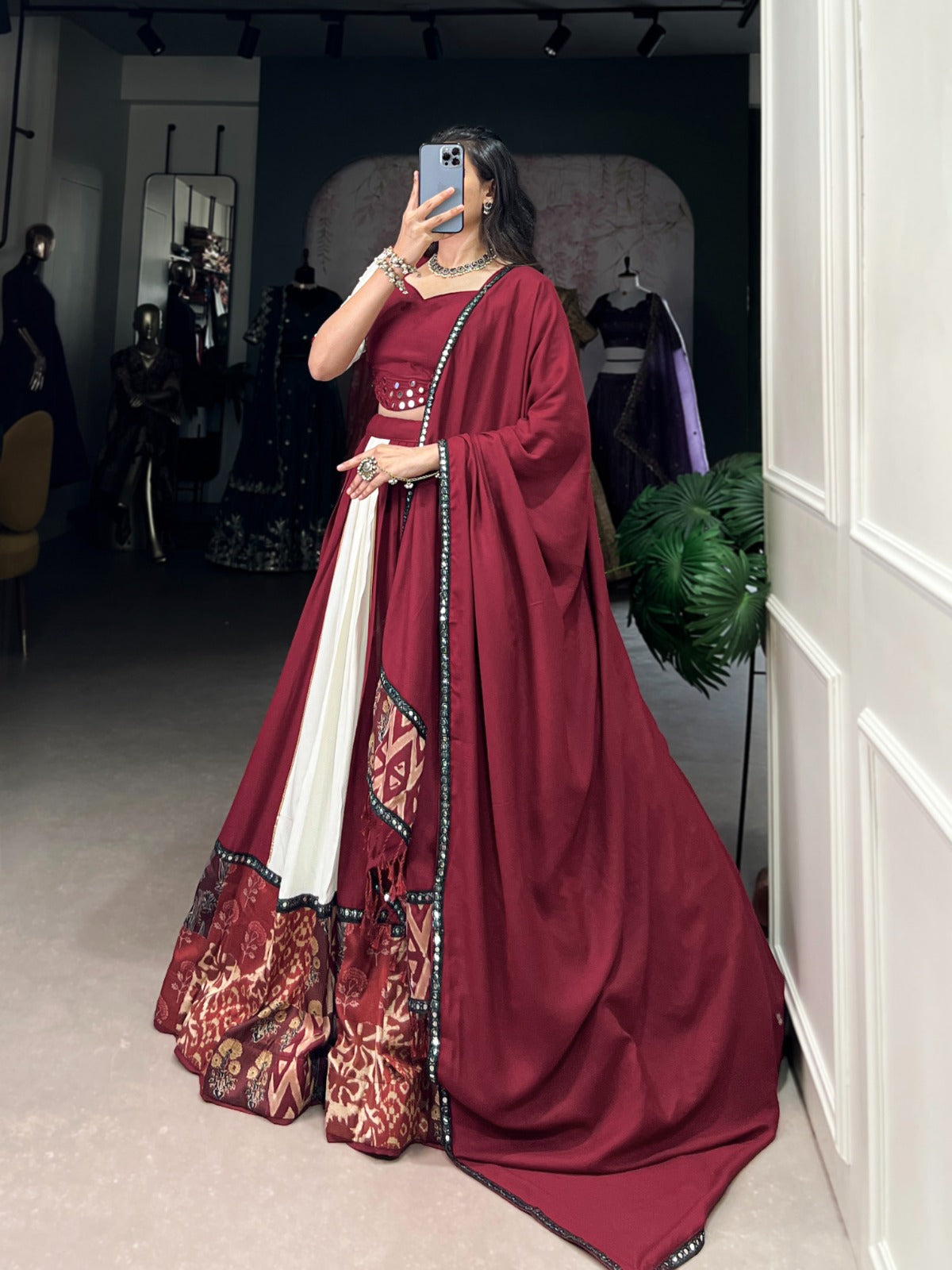 Product Image - Elegant Pure Rayon Lehenga Choli Ensemble