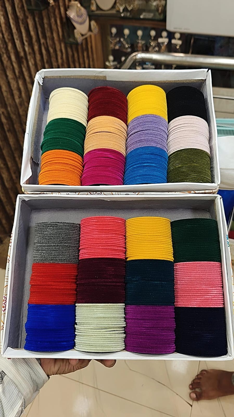 Product Image - Designer Velvet Bangles Combo Box