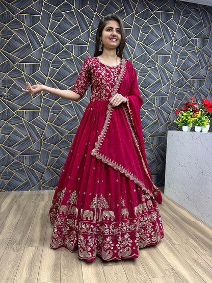 Product Image -  Designer Georgette Festival Gown