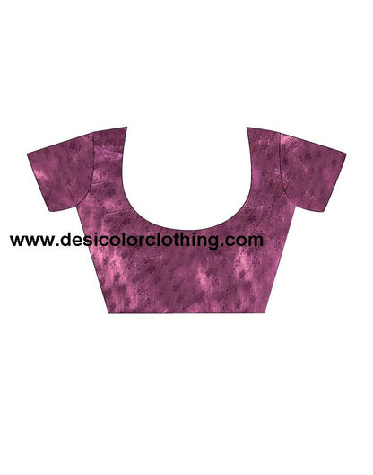Dark Purple Silk Printed Sarees