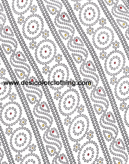 Black Printed Cotton Unstitched Salwar Suit Material