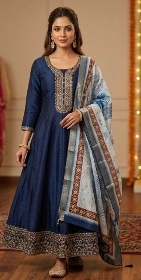 Product Image - Elegant Designer Anarkali Suit for Weddings and Parties - 1