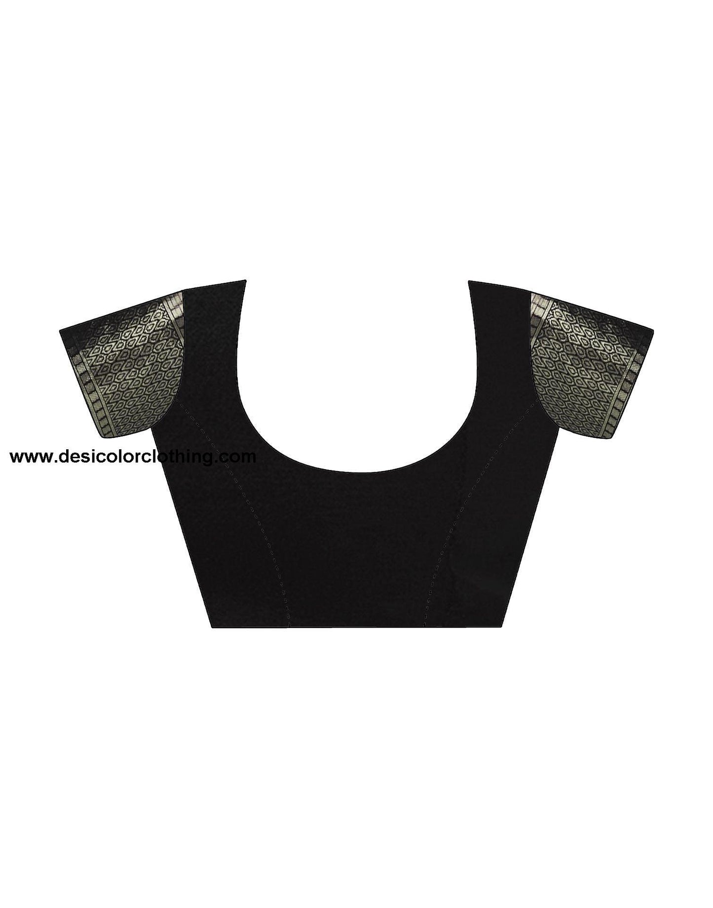Black Jacquard Silk Saree