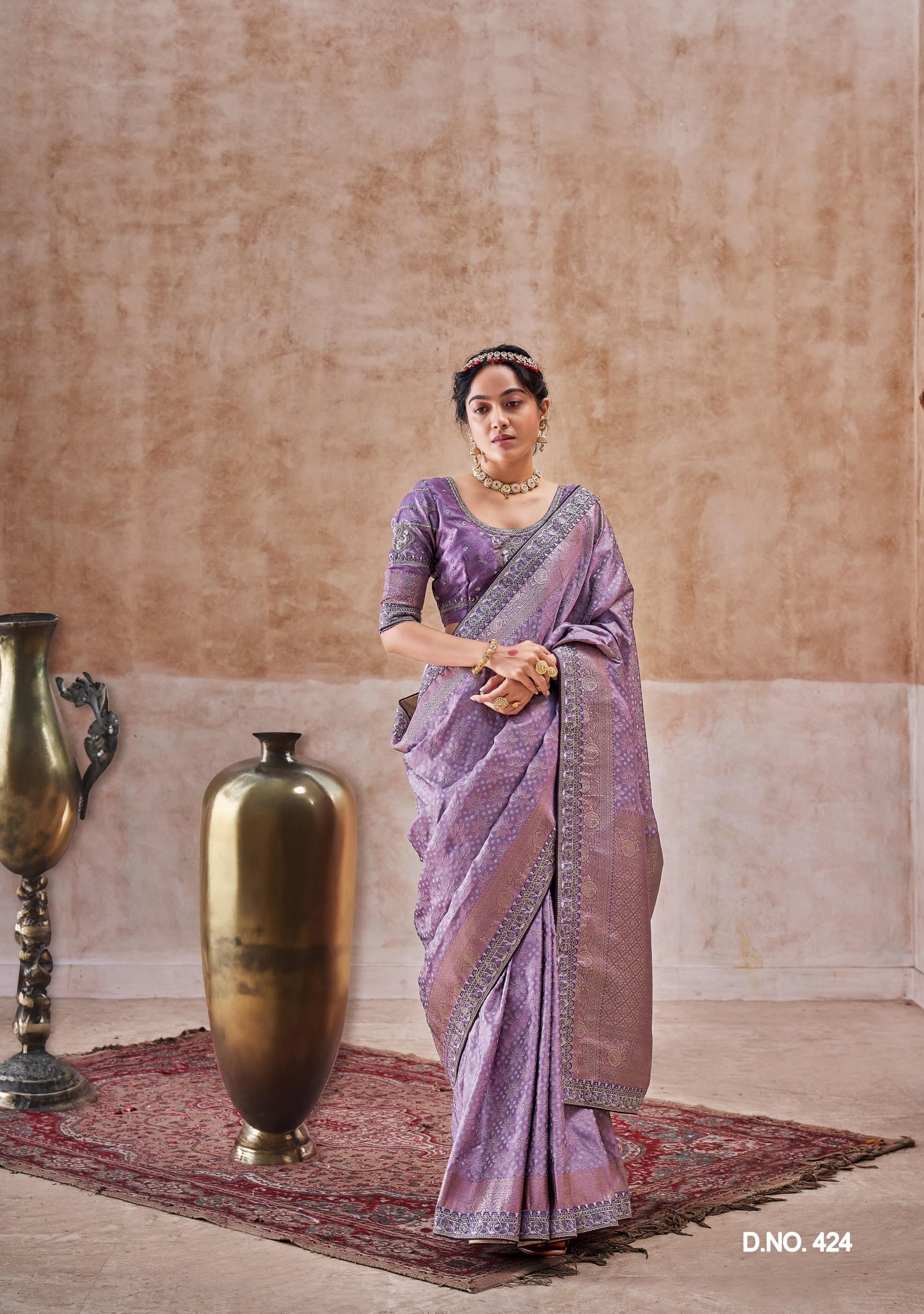 Product Image - Premium Designer Georgette Saree with Heavy Embroidery and Sequins - Festive Wear