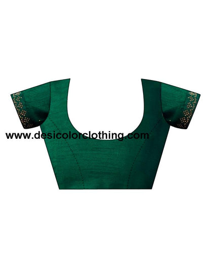 Turquoise Lycra Printed  Saree
