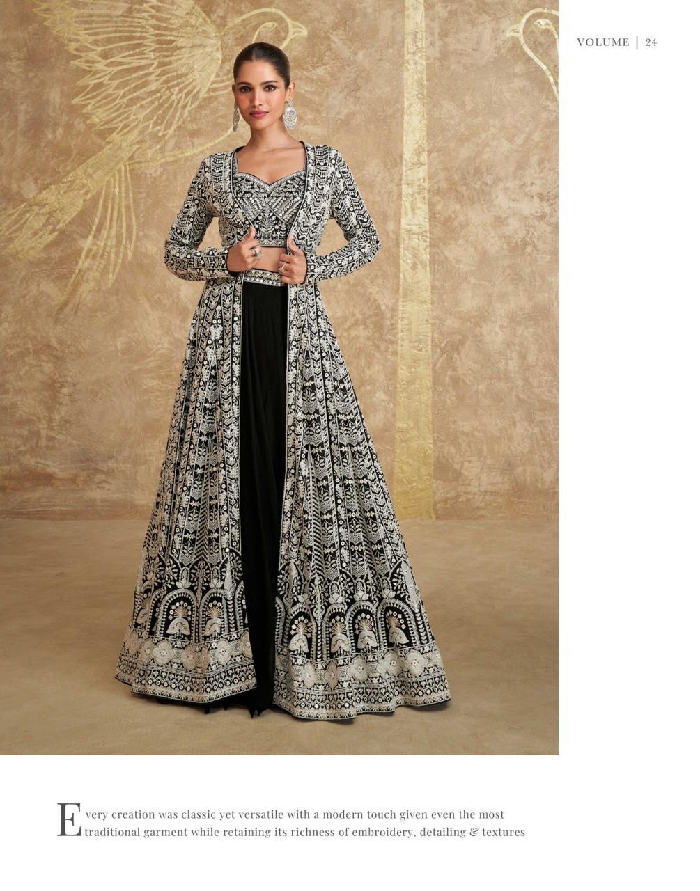 Product Image - Elegant Zoya NX Georgette Designer Saree for Festive and Wedding Wear