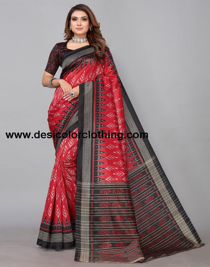 Red Silk Saree