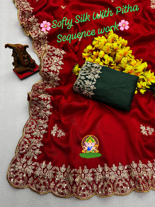 Product Image - Naveen Fashion Designer Saree - Ethnic Elegance Perfect for Weddings