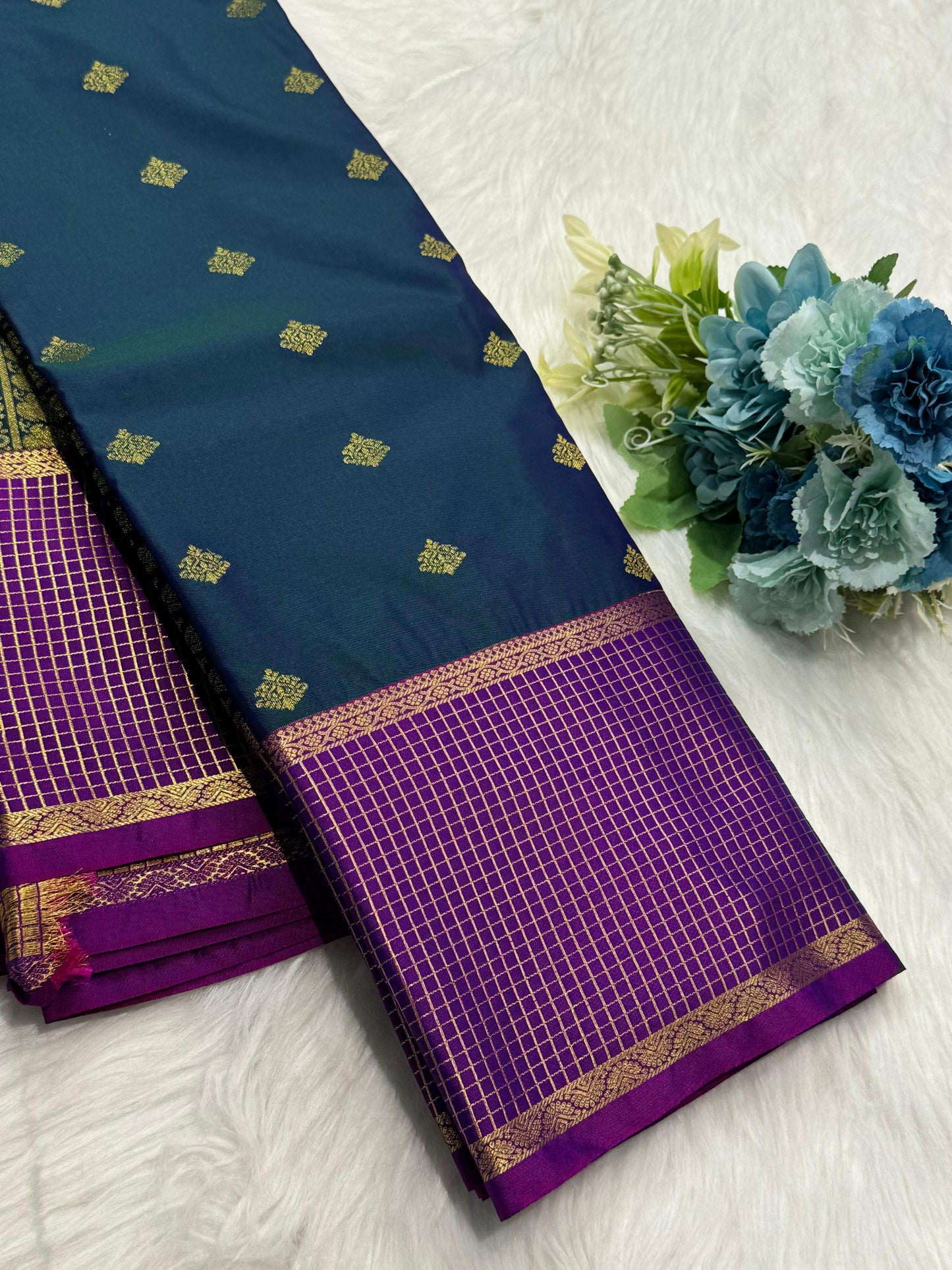 Product Image - Designer Semi Kanchi Georgette Saree