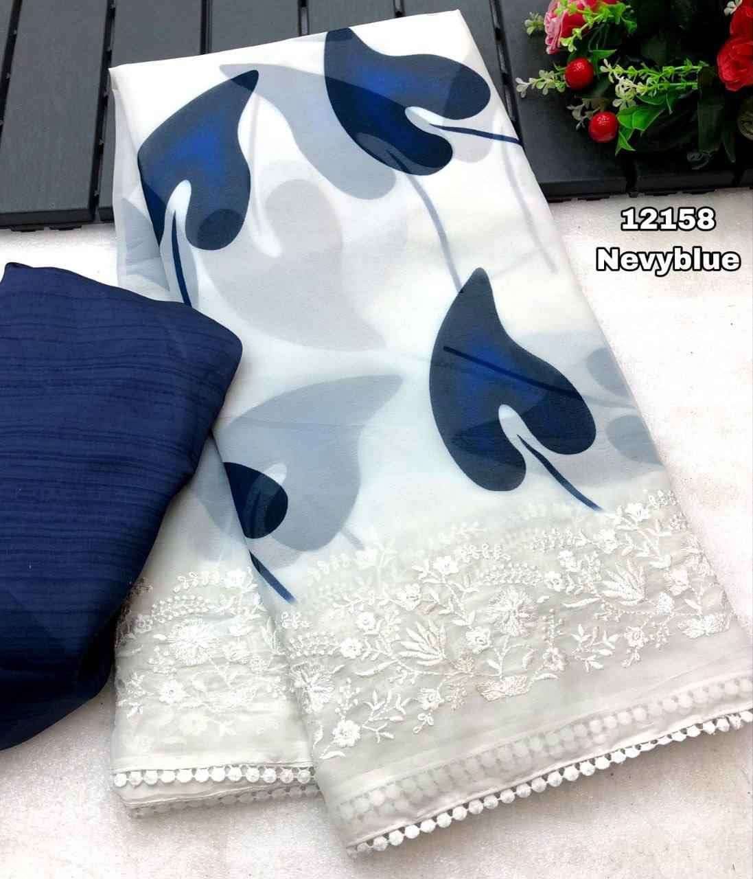 Isadora Chiffon Floral Digital Print with Embroidery - Restocked!