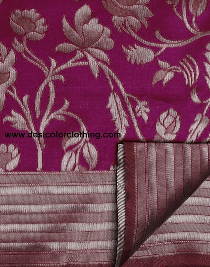 Wine Silk Saree