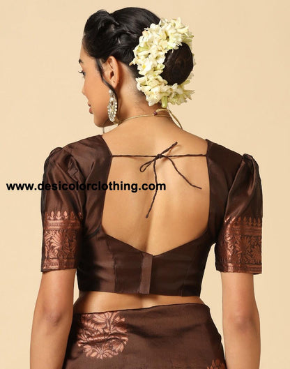 Brown Silk Saree