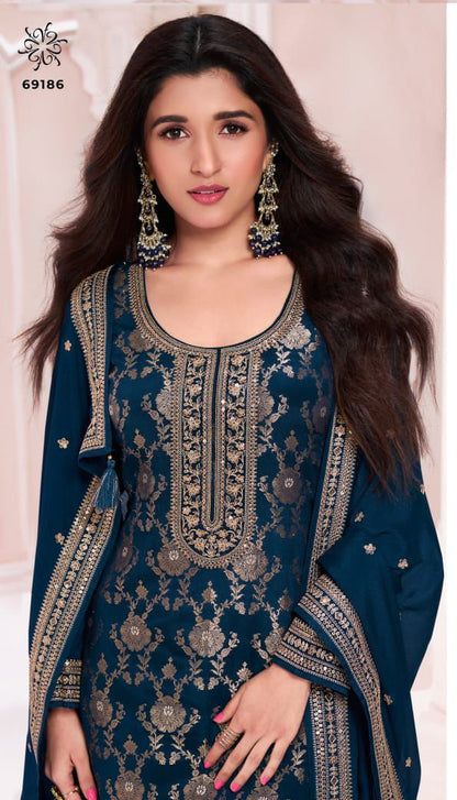 Product Image - Elegant Designer Saree - Georgette Fabric | NIDHI BY VINAY FASHION