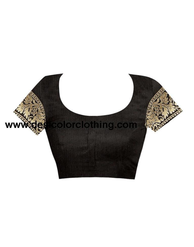 Black Jacquard Banarasi Silk Saree