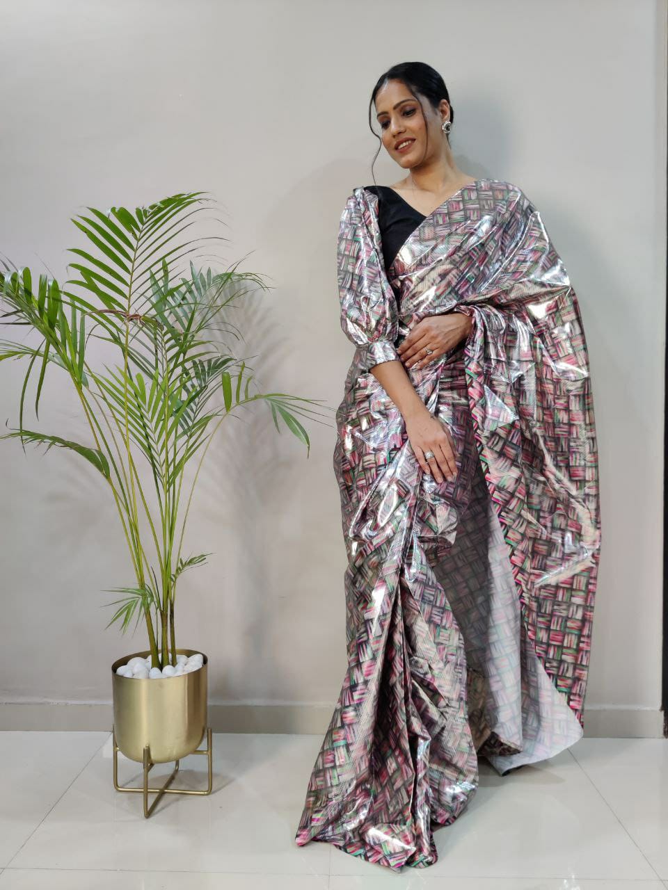 Product Image - Stunning Designer Georgette Saree Collection