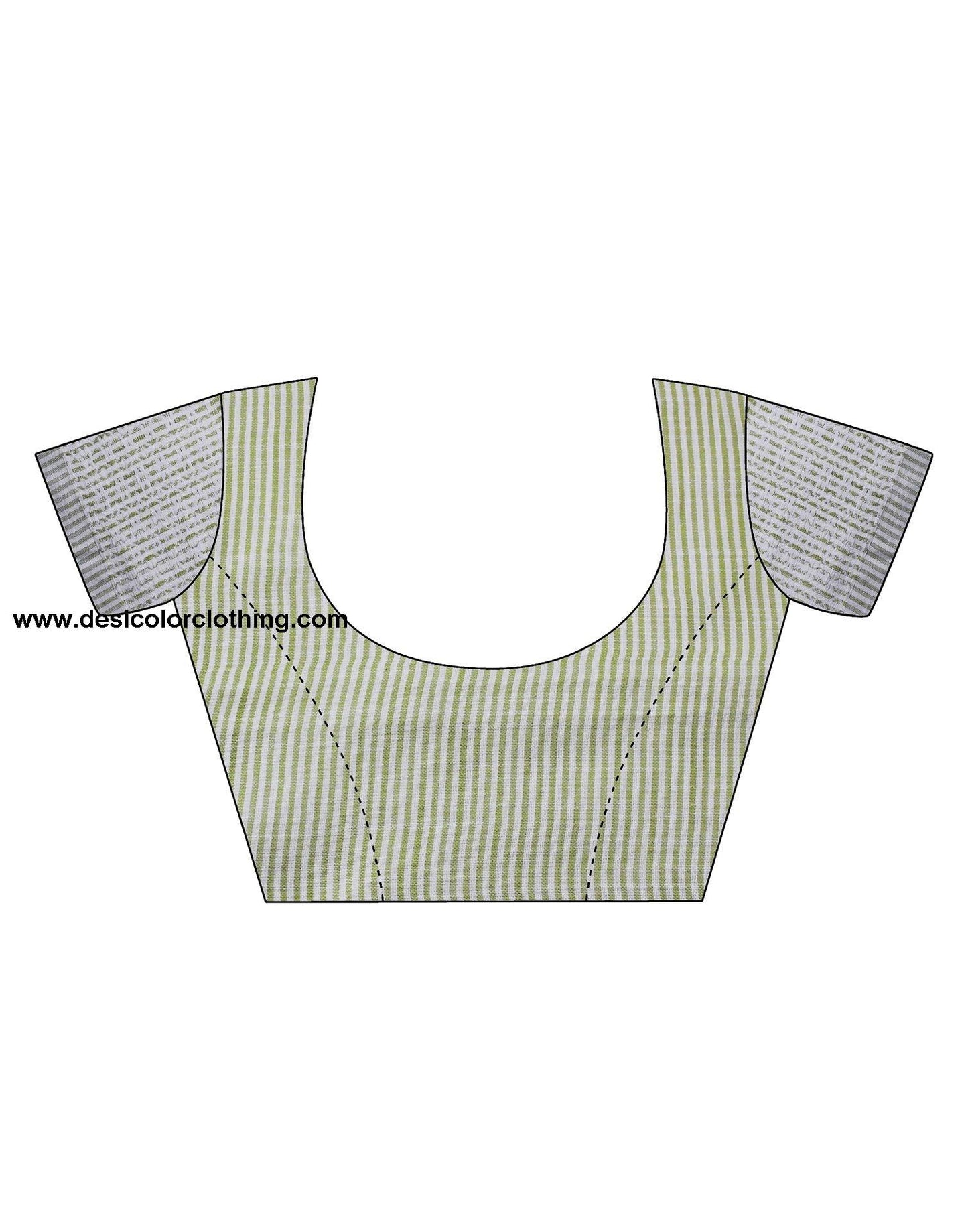 Pista Green Self Woven Plain Cotton Saree