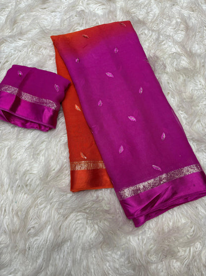 Product Image - Exquisite Jimmy Choo Silk Saree with Coding Sequence Embroidery