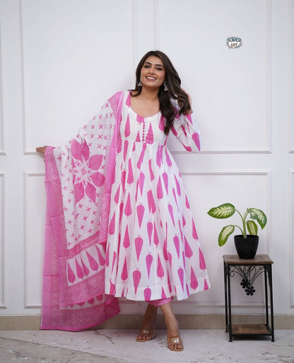 Product Image - Exclusive Rayon Cotton Suit Set with Dupatta
