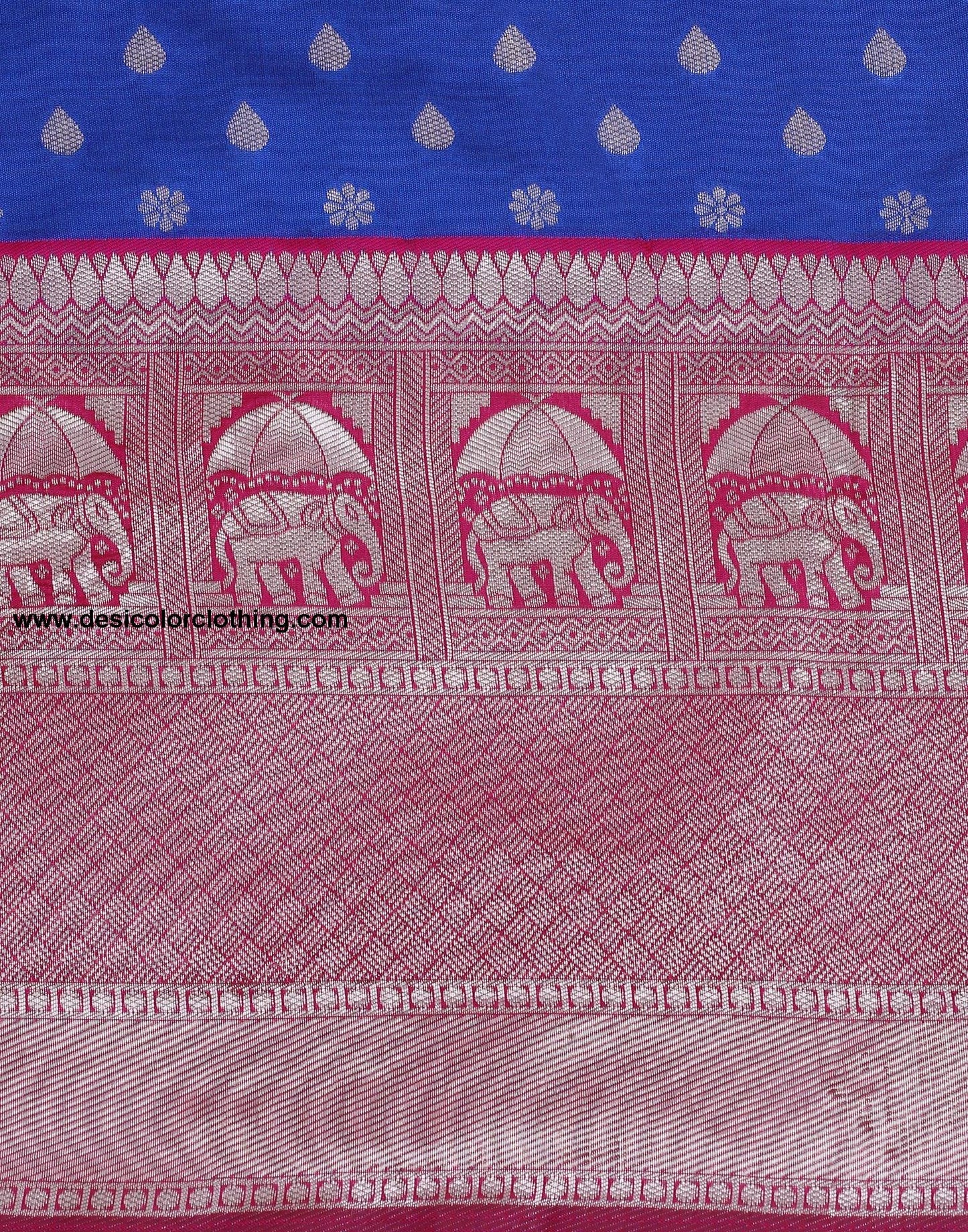 Blue Silk Saree