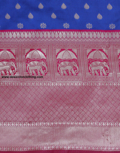 Blue Silk Saree
