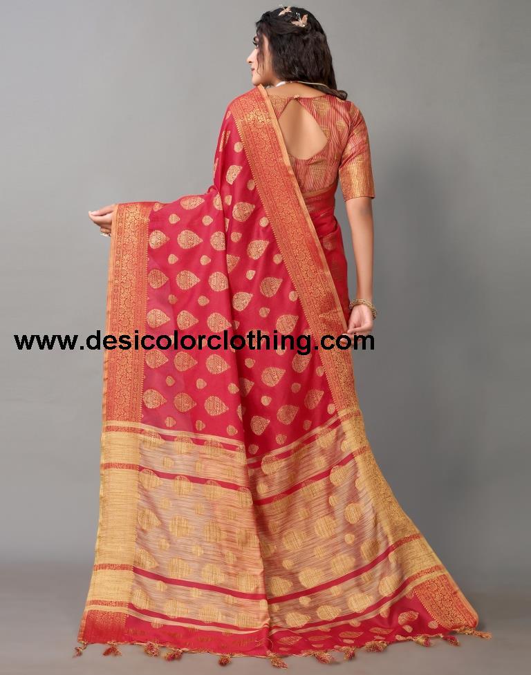 Red Banarasi Silk Saree