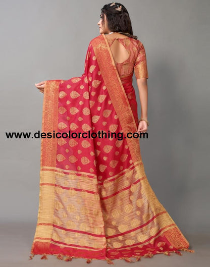 Red Banarasi Silk Saree