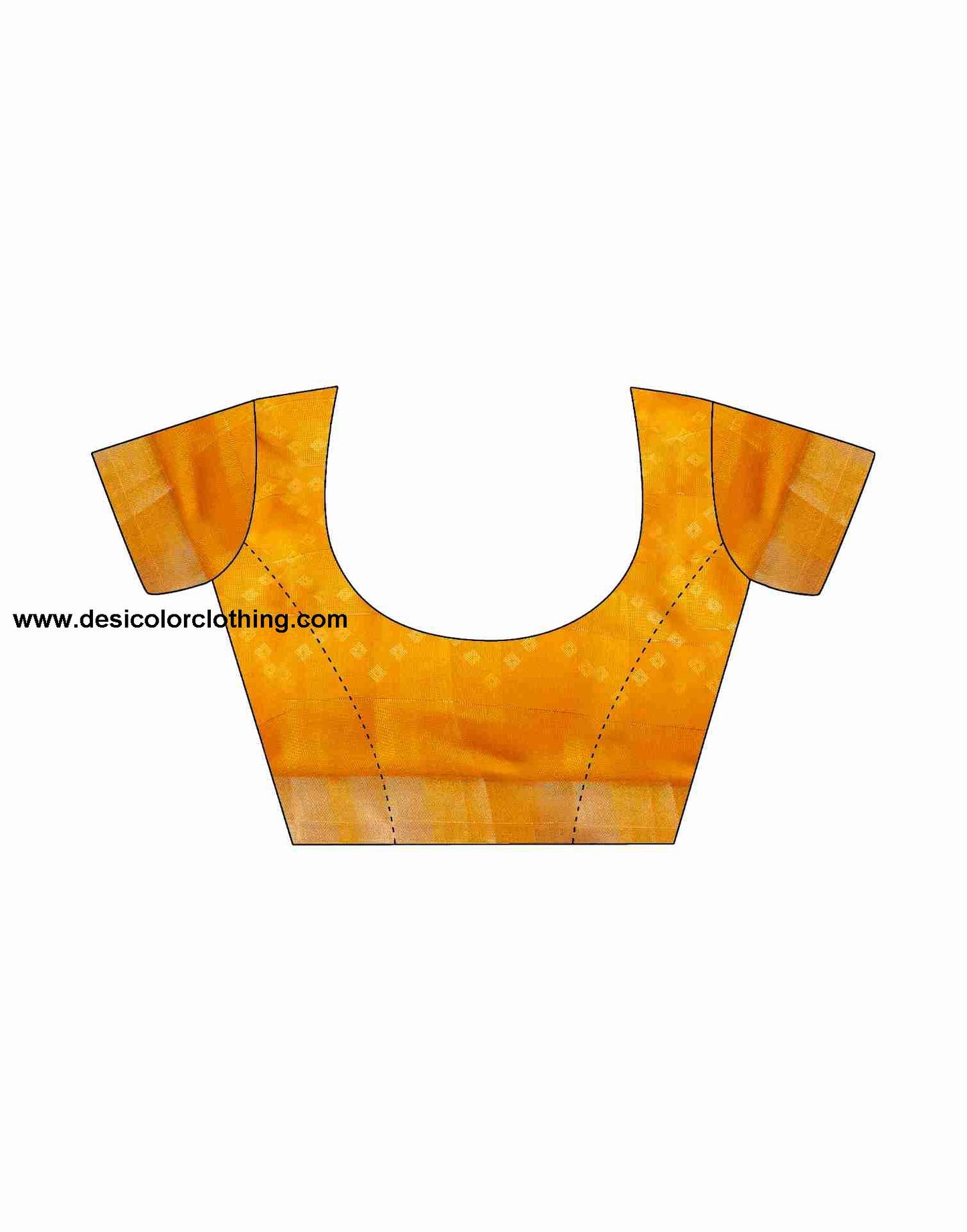 Yellow Cotton Printed Saree
