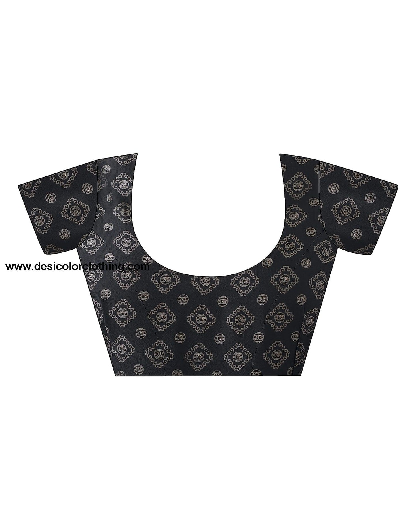 Black Georgette Printed Saree