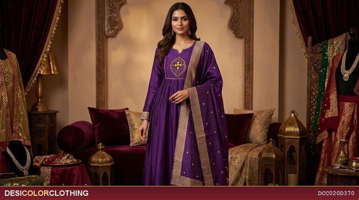 Product Image - Beautiful anrakali for party wear mal cotton - 4