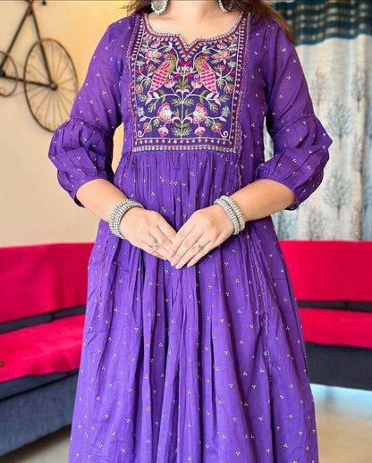 Product Image - Pure Cotton Hand Embroidery Work Suit Set