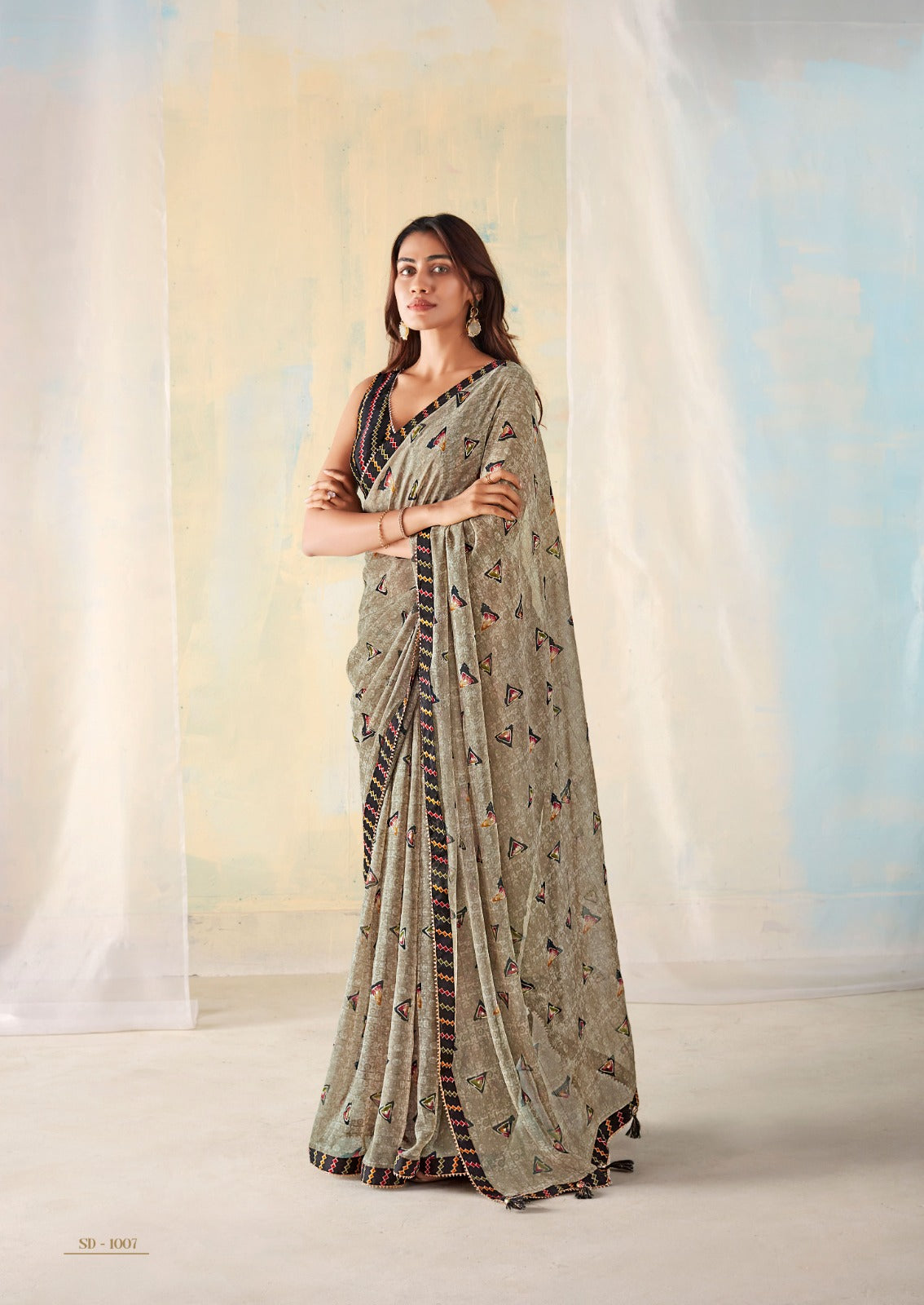 Product Image - Designer Georgette Saree: Perfect for Festive & Wedding Occasions