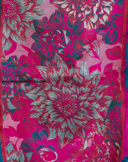 Blue Banarasi Silk Woven Saree