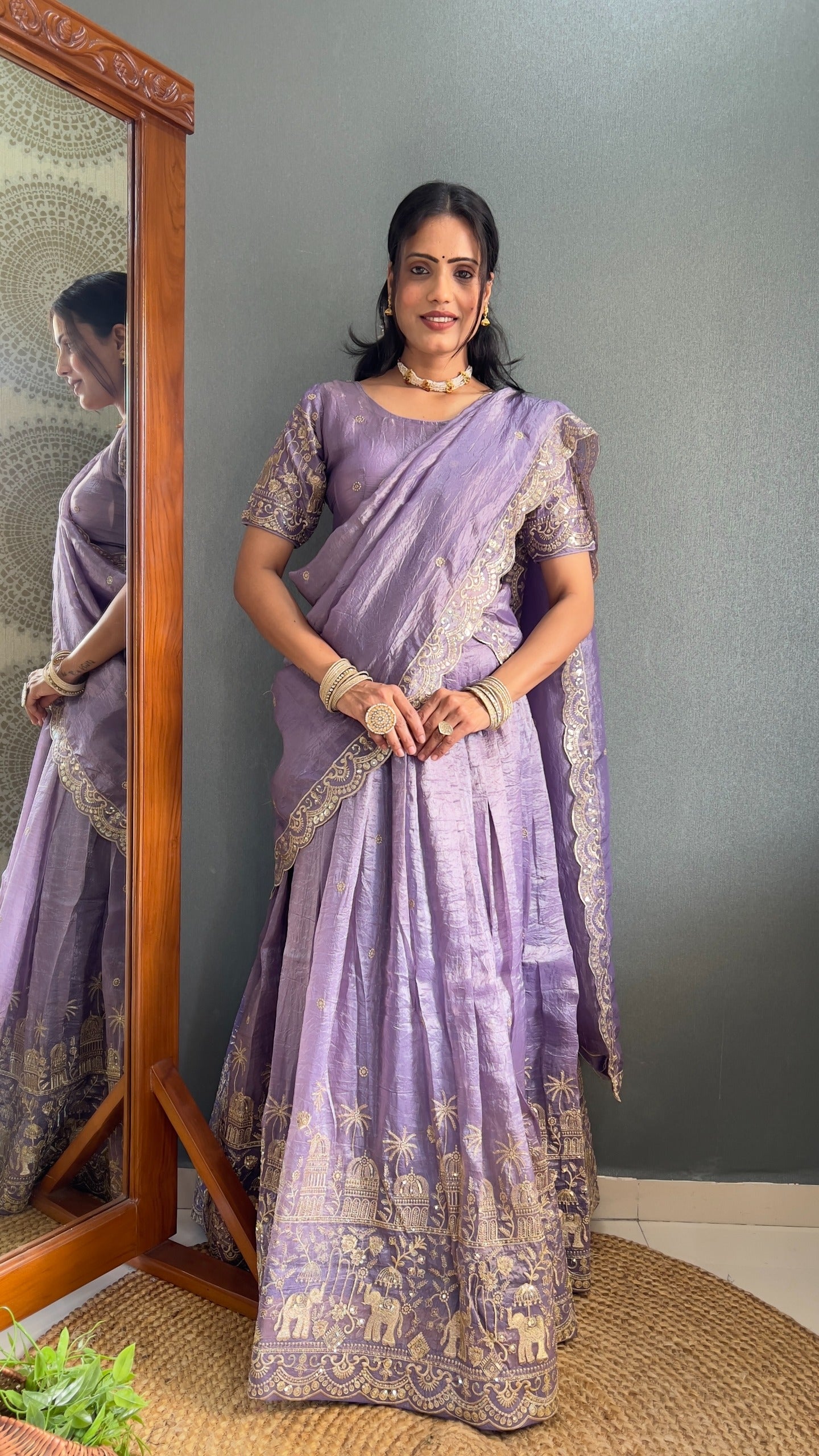 Product Image - Elegant Designer Lehenga Choli with Embroidered Dupatta