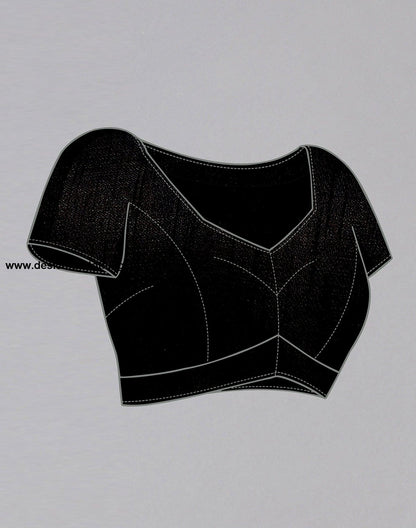 Black Chiffon Saree