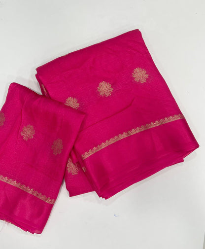 Product Image - Elegant Designer Saree in Pure Viscose Khadi Silk